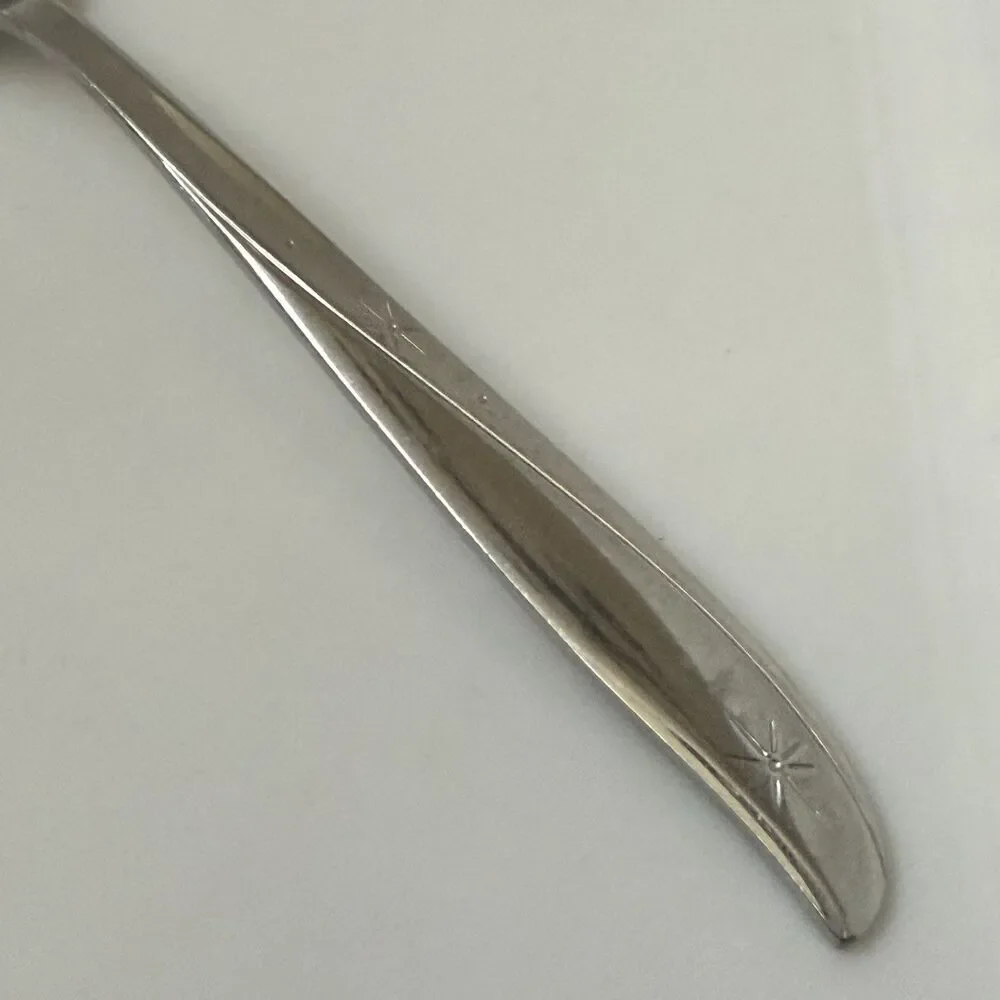 2pc Oneida Twin Star Dinner Fork / Soup Spoon Stainless Community Betty Crocker